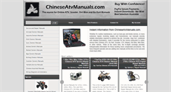 Desktop Screenshot of chineseatvmanuals.com